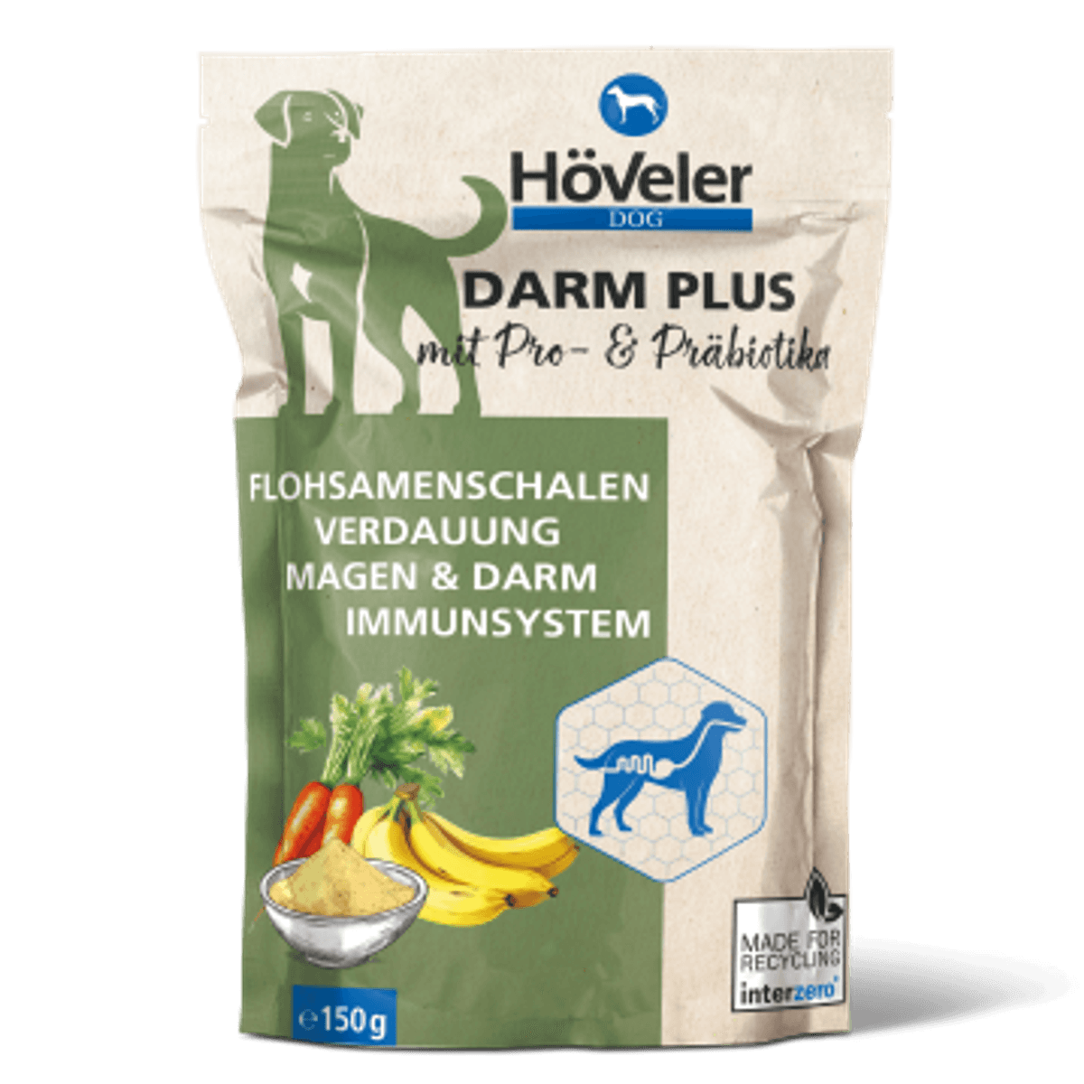 Tykktarm (Darm) plus höveler dog