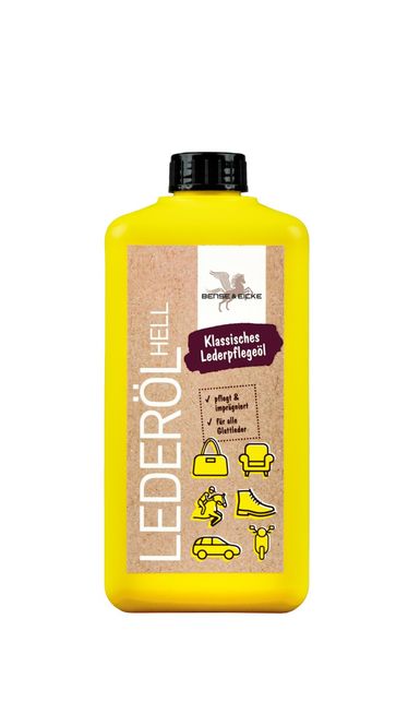 Hovedbilde B&E Lærolje, lys 500ml